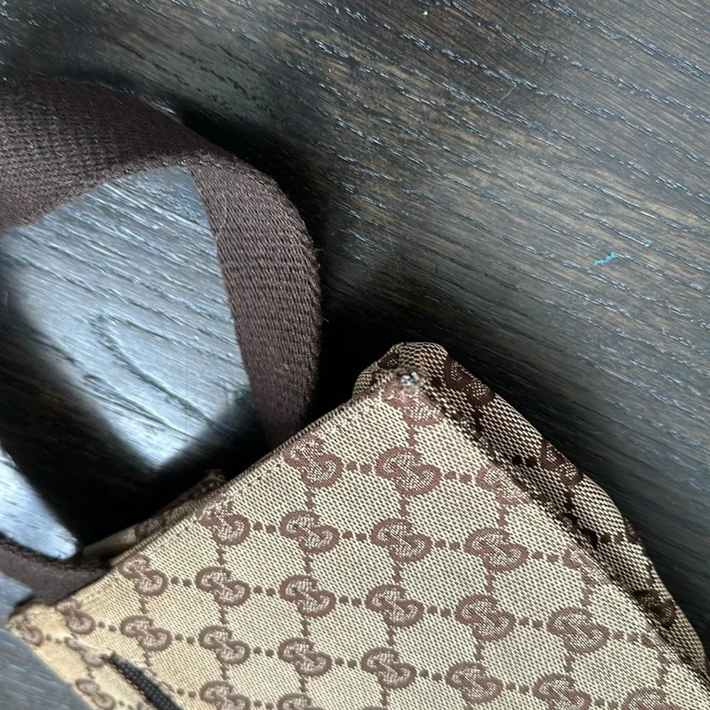Gucci GG Canvas Web Print Double Pocket BELTBAG